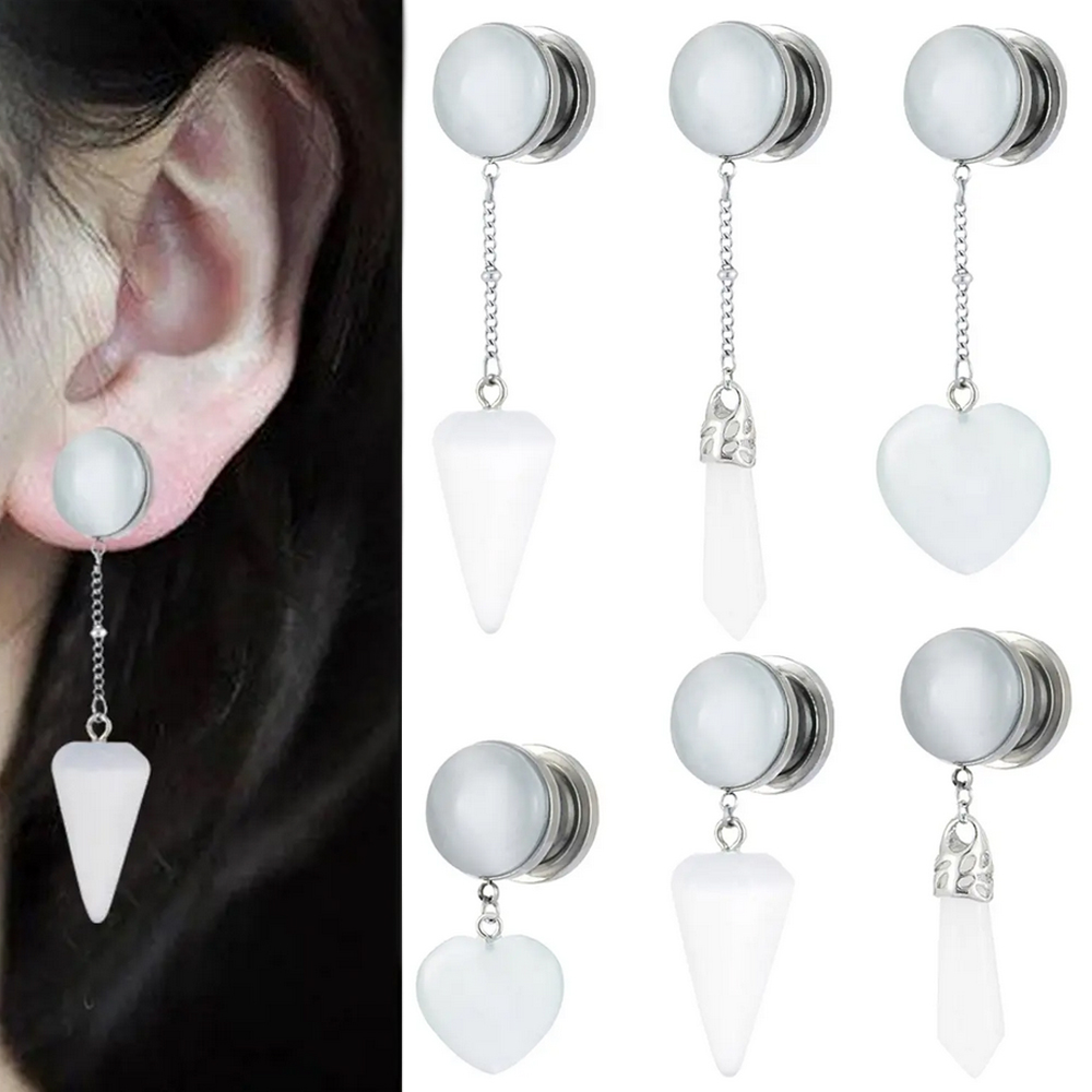 Body Jewelry Metal Types - 2 adet Çok Tip Damla Dangle