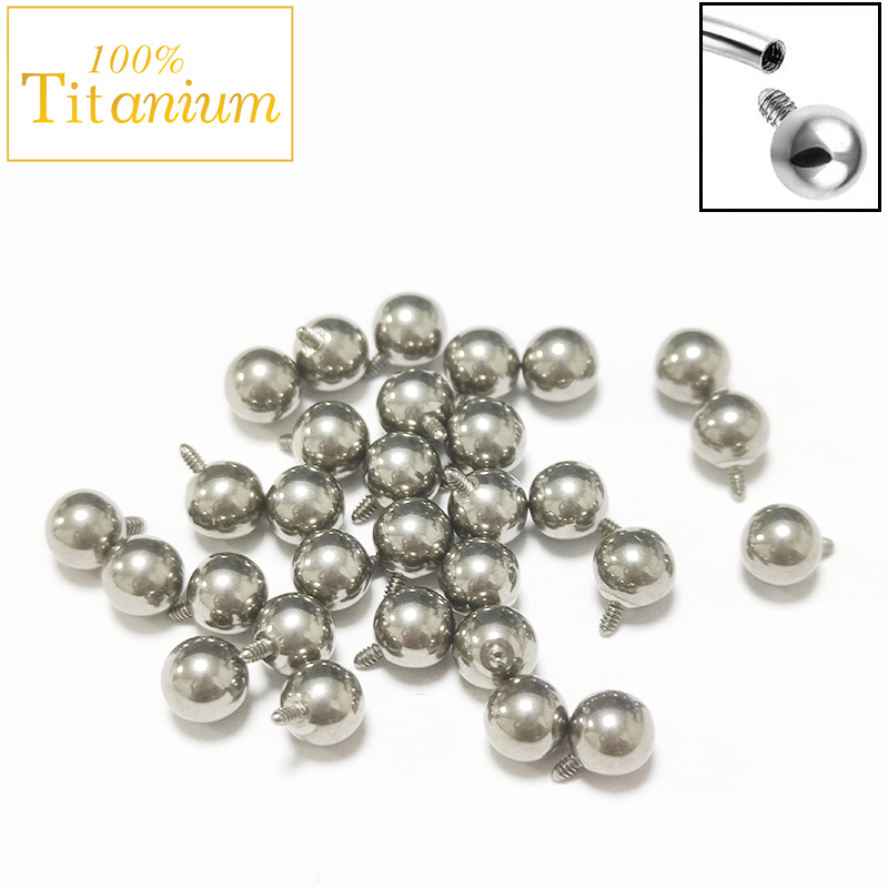 Body Jewelry Implant Grade Titanium - 10 adet Implant sınıf ASTM G23