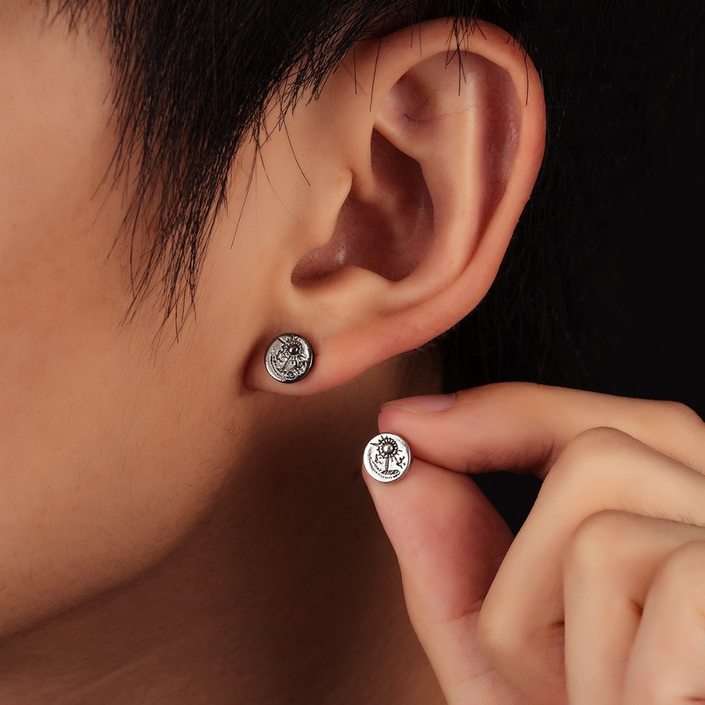 Body Jewelry Indian - 1 çift hint kartal saplama küpe