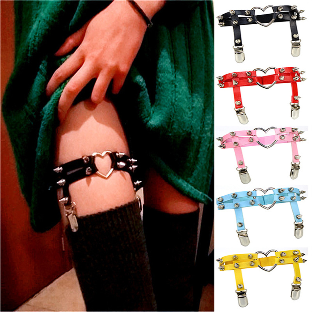Qualiti Body Jewelry - 1 adet kadın Punk Goth kalp