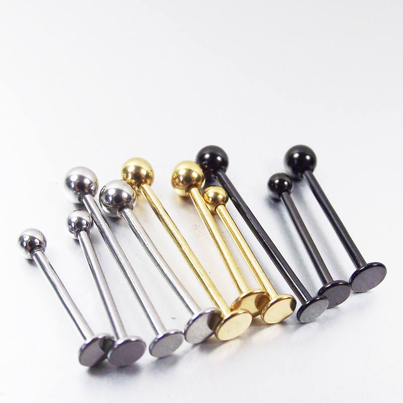 Body Jewelry Gauges - 2 adet 316L Cerrahi Çelik Dil