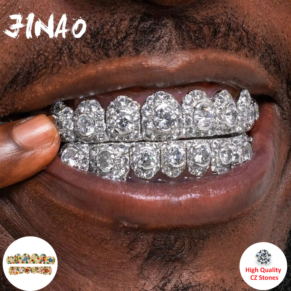 Body Jewelry Men - JINAO Hip Hop Tamamen Buzlu 8