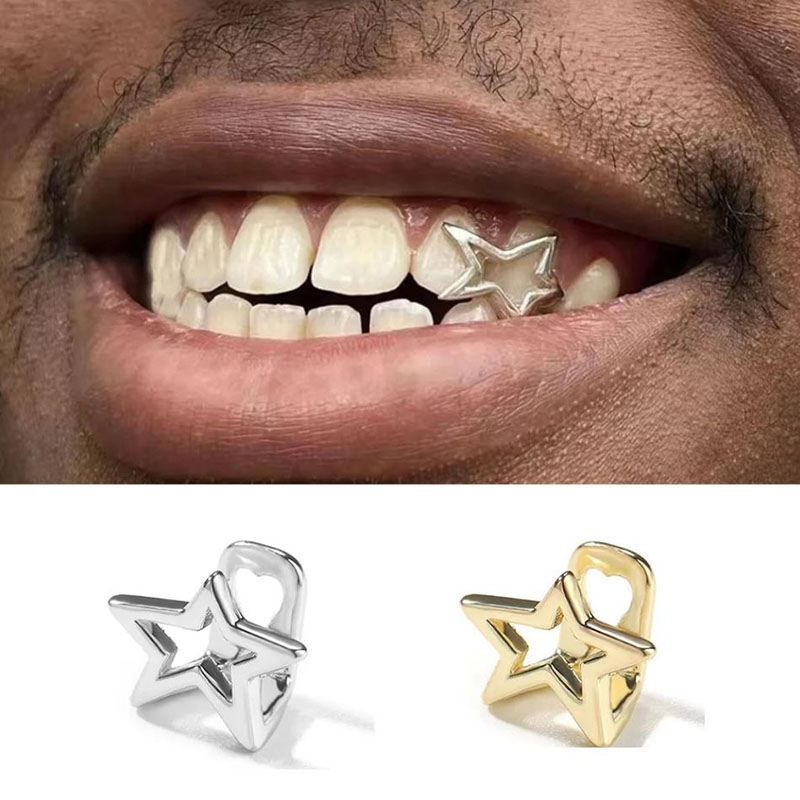 Body Jewelry Men - Cadılar bayramı Düzensiz Hollow Pentagram Yıldız