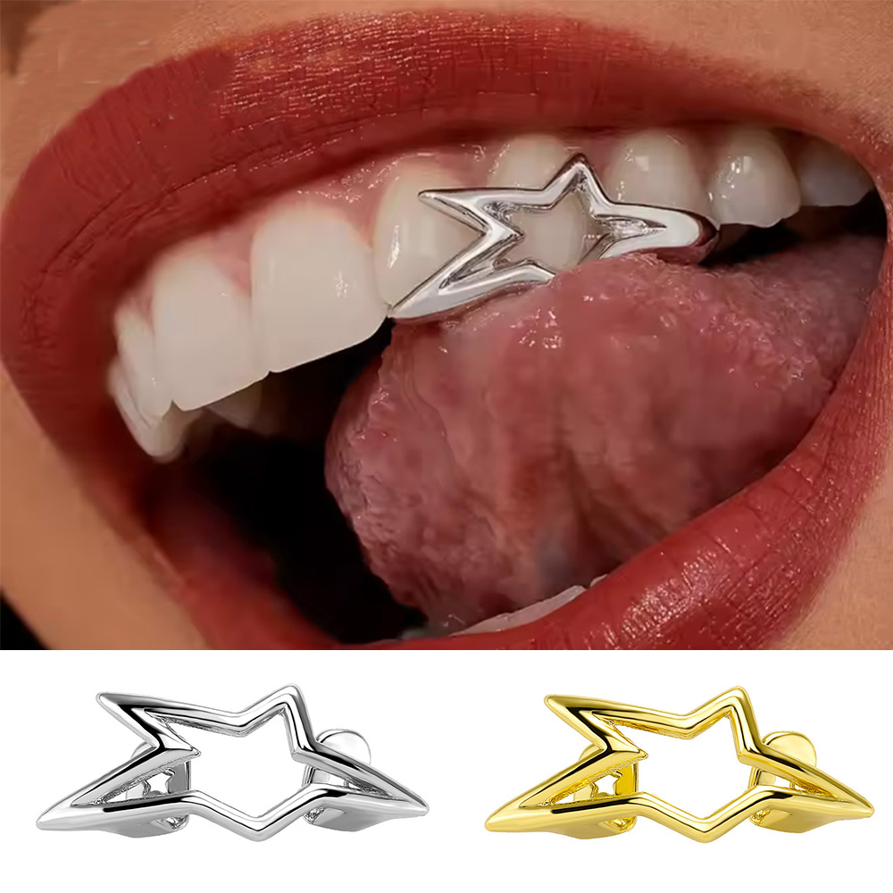 Body Jewelry Men - YOUNGX Cyber ​​Punk Düzensiz Içi Boş