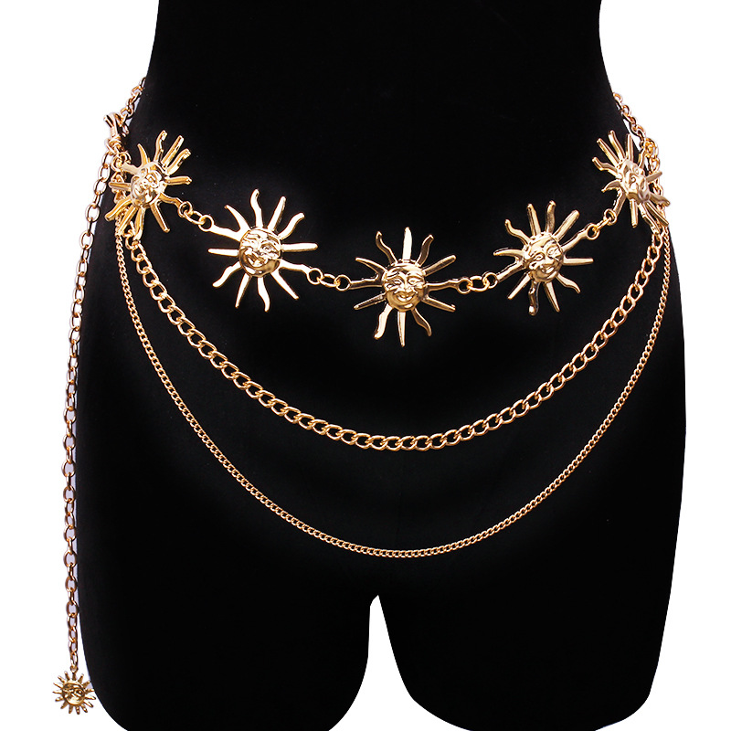 Body Jewelry Chains - Tıknaz Çok Katmanlı Punk Gotik Ay