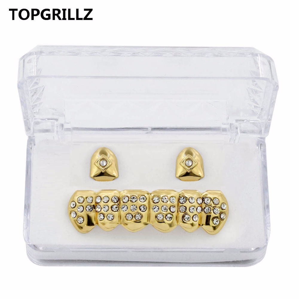 TOPGRILLZ yeni açık sarı altın - Yellow Body Jewelry incelemesi ve fiyatı