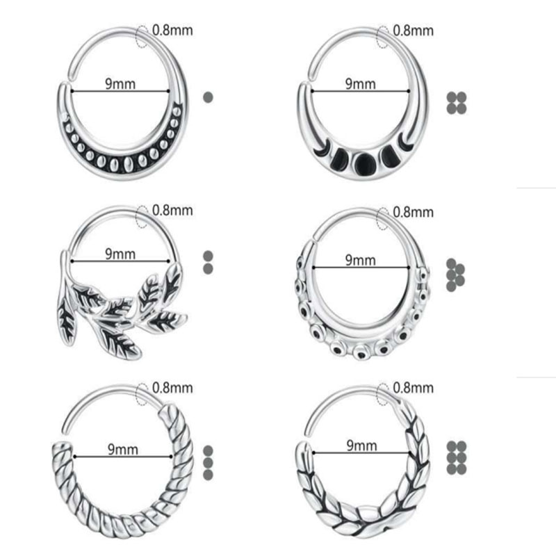 6 parçalı kadın burun halkası  - Body Jewelry Metal Types incelemesi ve fiyatı