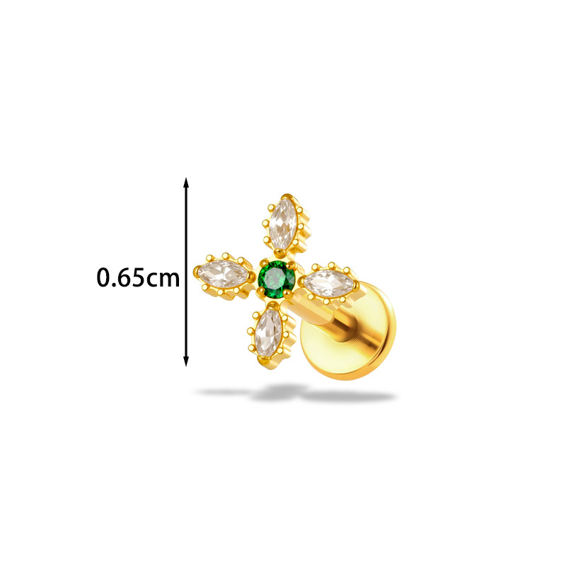1 adet G23 titanyum16G çiçek C - Body Jewelry Implant Grade Titanium incelemesi ve fiyatı