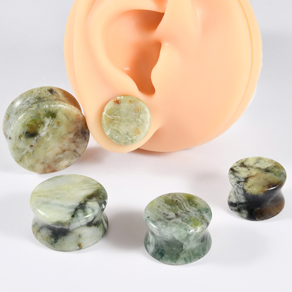 1-2 adet doğa yeşil-sarı yeşim - Yellow Body Jewelry incelemesi ve fiyatı