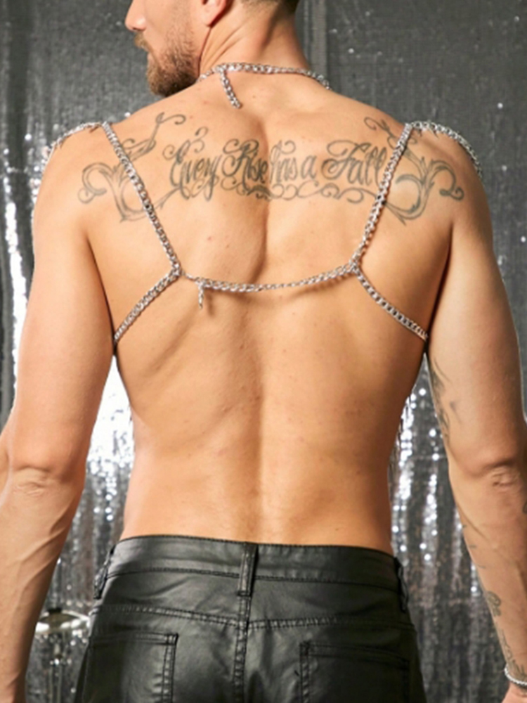 Püsküllü Zincirli Göğüs Askısı - Body Jewelry Men incelemesi ve fiyatı