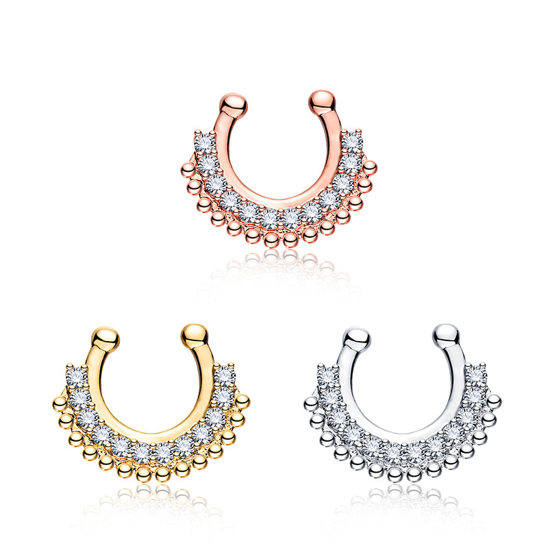 1 adet U tipi sahte Septum Cli - Body Jewelry Metal Types incelemesi ve fiyatı