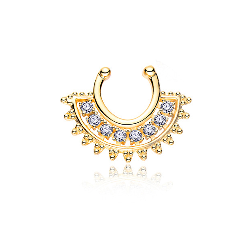 1 adet U tipi sahte Septum Cli - Body Jewelry Metal Types incelemesi ve fiyatı