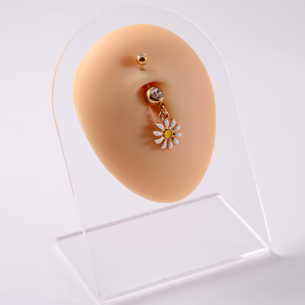 361L cerrahi çelik papatya çiç - Yellow Body Jewelry incelemesi ve fiyatı
