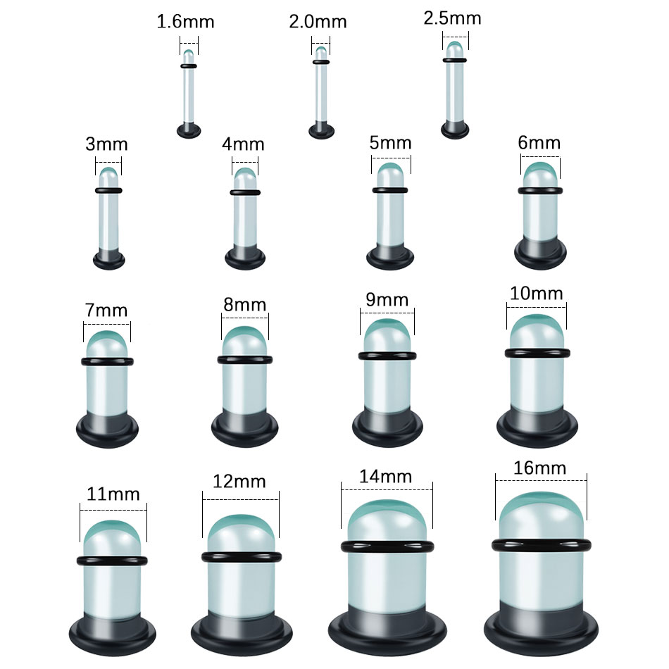 2 adet Cam Kulak Göstergeleri  - Body Jewelry Gauges incelemesi ve fiyatı