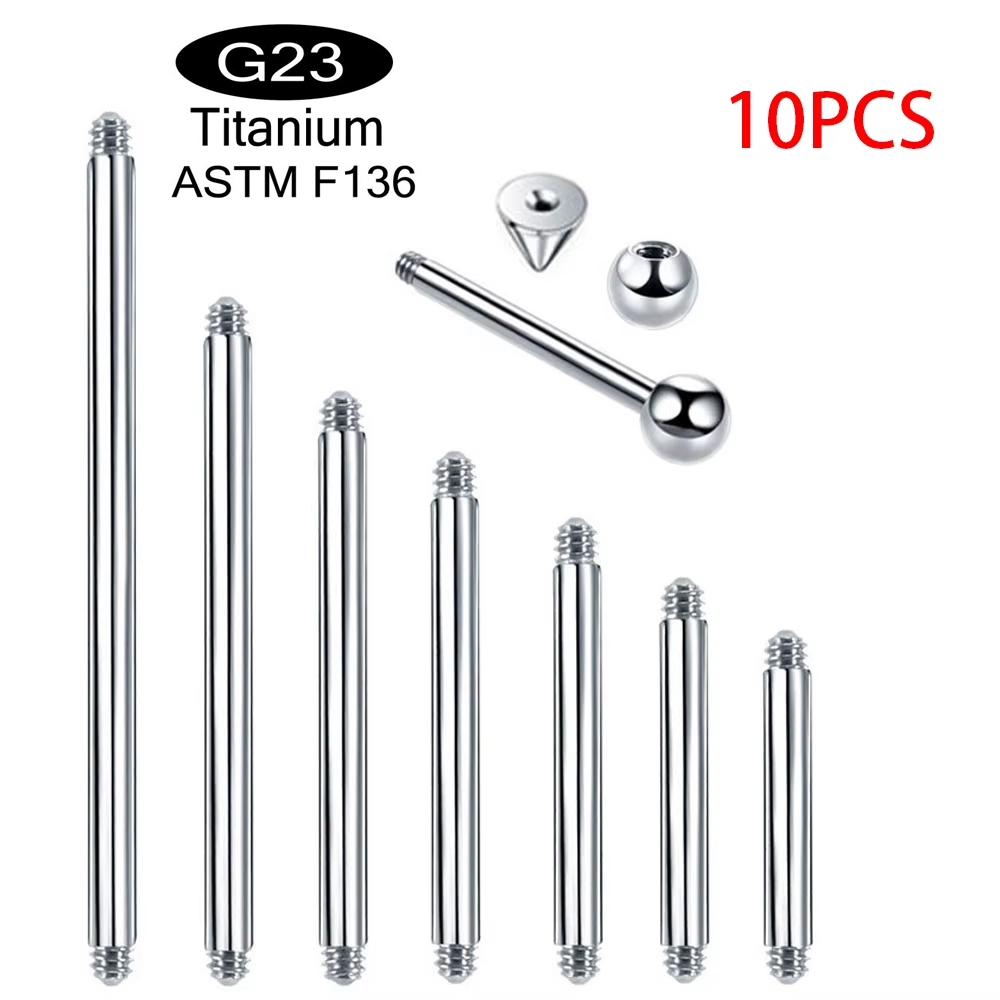 10 adet/lot ASTM F136 İmplantl - Body Jewelry Implant Grade Titanium incelemesi ve fiyatı