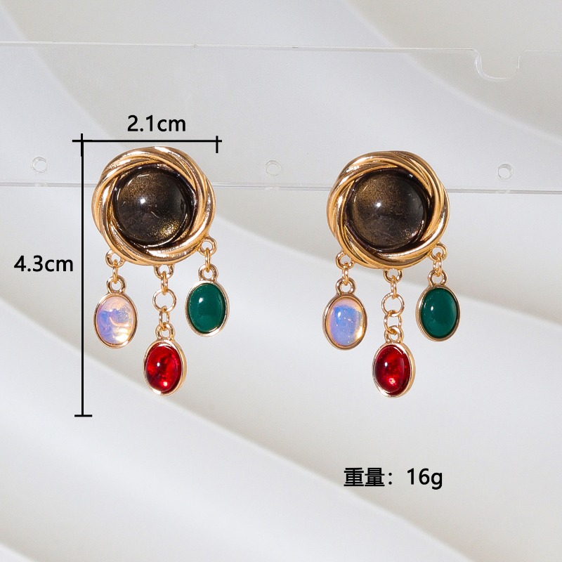 Renkli Cam Kristal Küpe Kadınl - Body Jewelry Brands incelemesi ve fiyatı