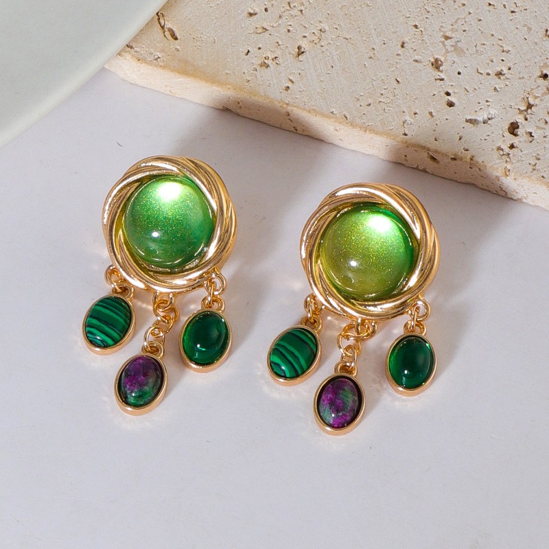 Renkli Cam Kristal Küpe Kadınl - Body Jewelry Brands incelemesi ve fiyatı