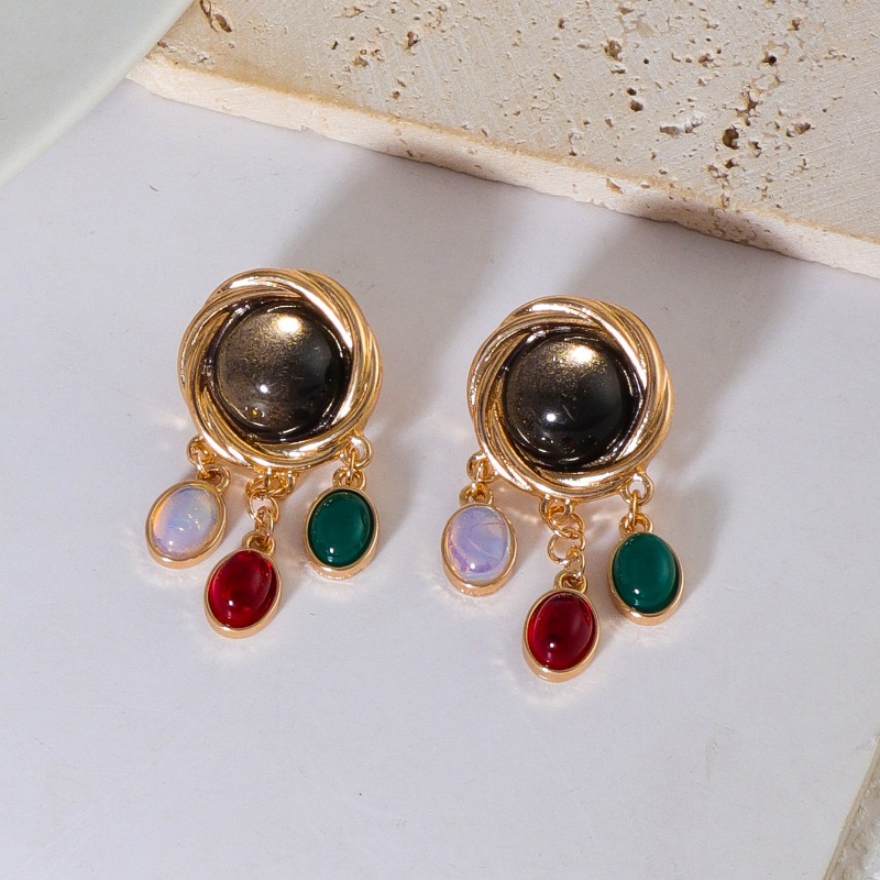 Renkli Cam Kristal Küpe Kadınl - Body Jewelry Brands incelemesi ve fiyatı