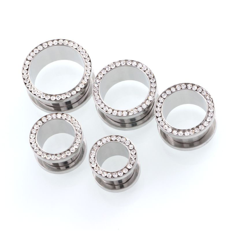 2 adet/grup Kristal Kulak Tüne - Body Jewelry Gauges incelemesi ve fiyatı