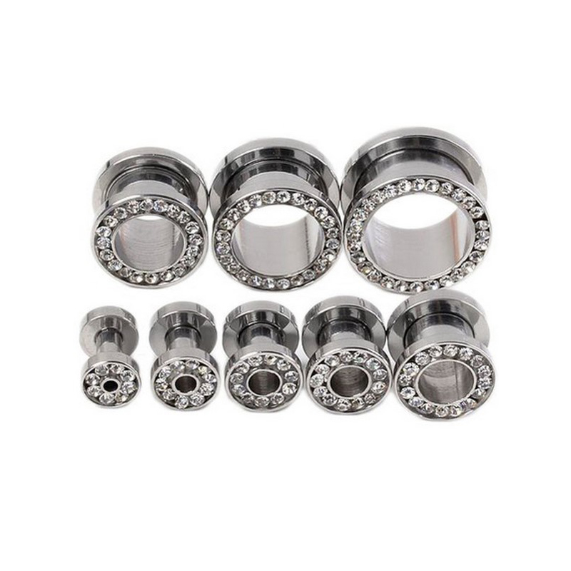 2 adet/grup Kristal Kulak Tüne - Body Jewelry Gauges incelemesi ve fiyatı