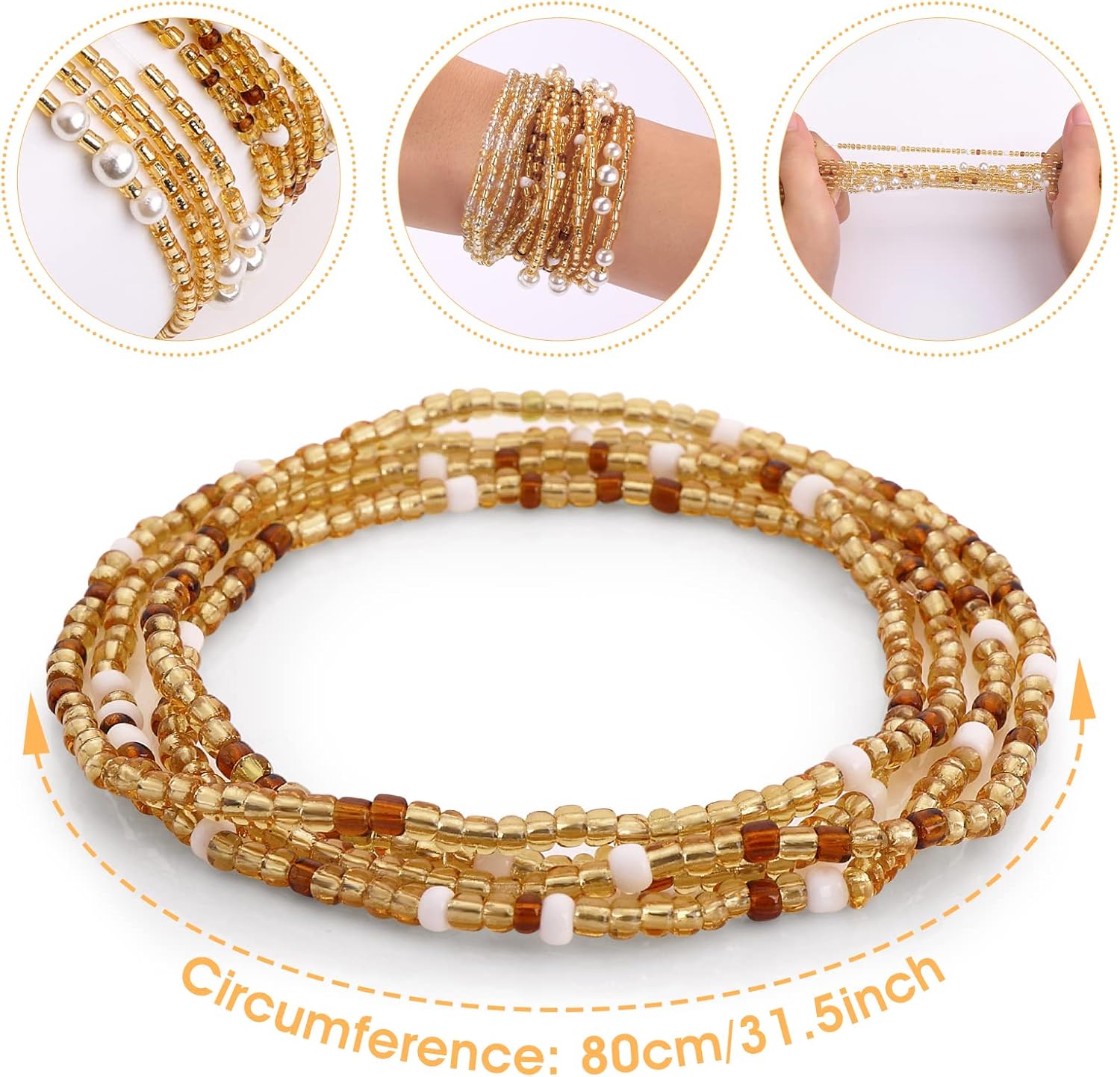 Kadınlar için bel boncukları,  - Qualiti Body Jewelry incelemesi ve fiyatı