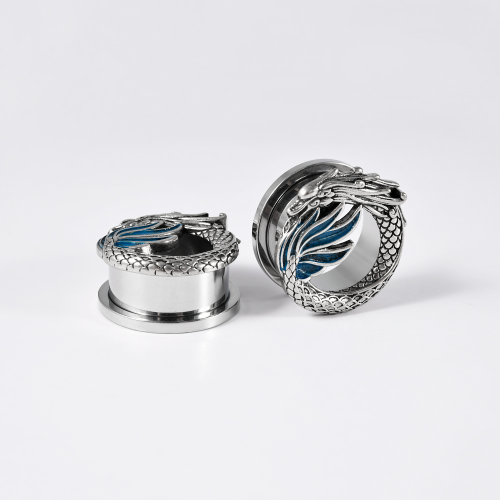 1-2 adet Vintage Chiness ejder - Body Jewelry Gauges incelemesi ve fiyatı