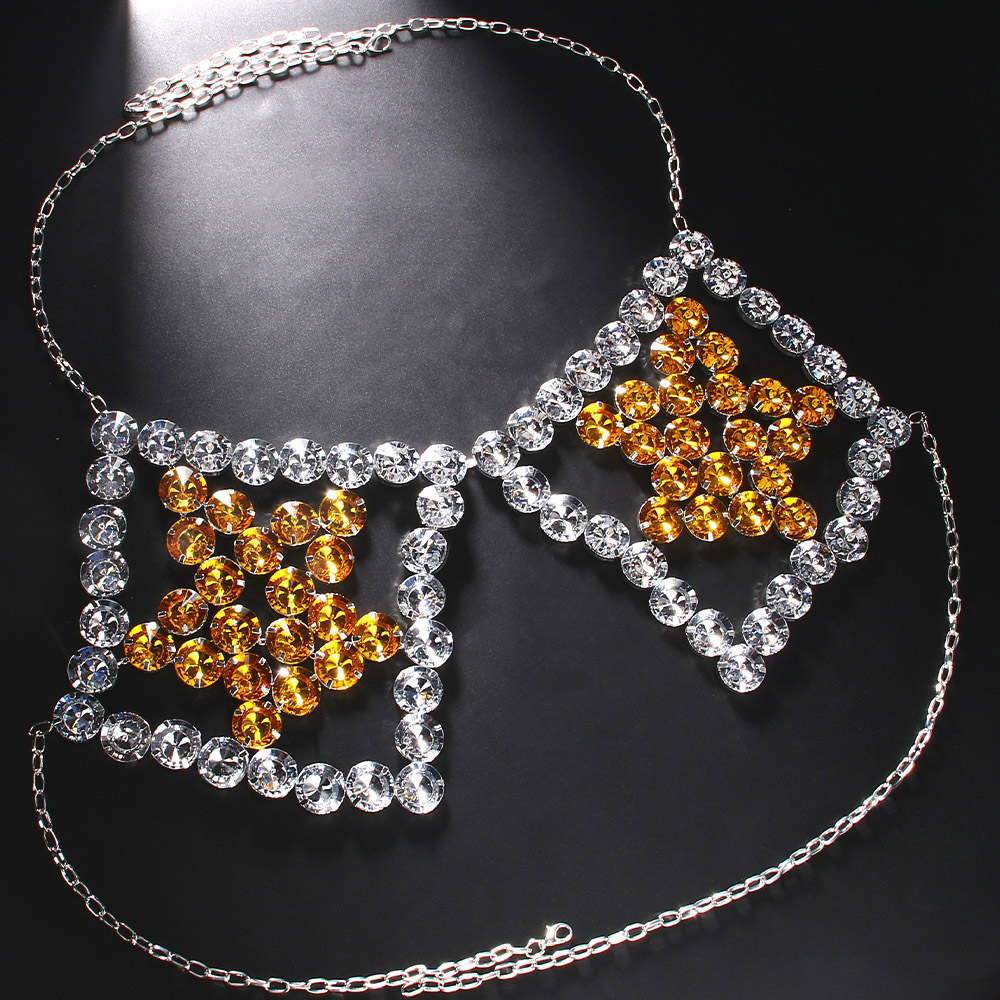 Seksi Sarı Pentagram Göğüs Zin - Yellow Body Jewelry incelemesi ve fiyatı