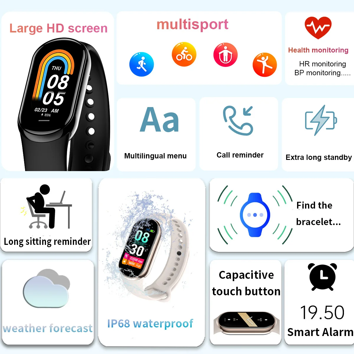 Yeni Orijinal Küçük M8 Band Ak - Body Jewelry Gauges incelemesi ve fiyatı