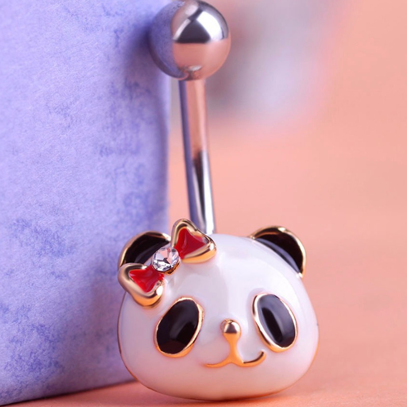 zlxgirl moda kadın panda hayva - Body Jewelry Brands incelemesi ve fiyatı