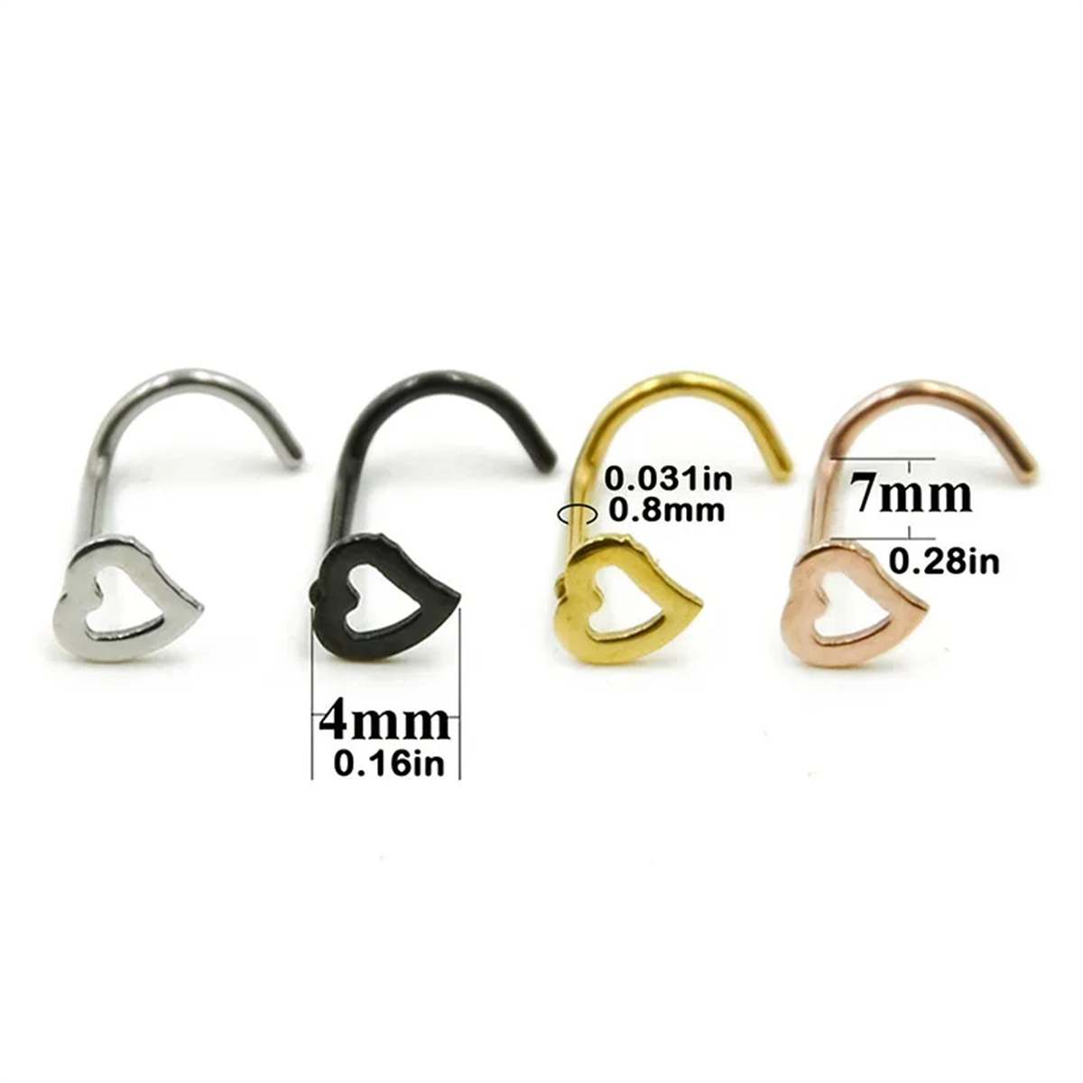 EVISPOL 5 Adet Moda Hollow Kal - Body Jewelry Metal Types incelemesi ve fiyatı