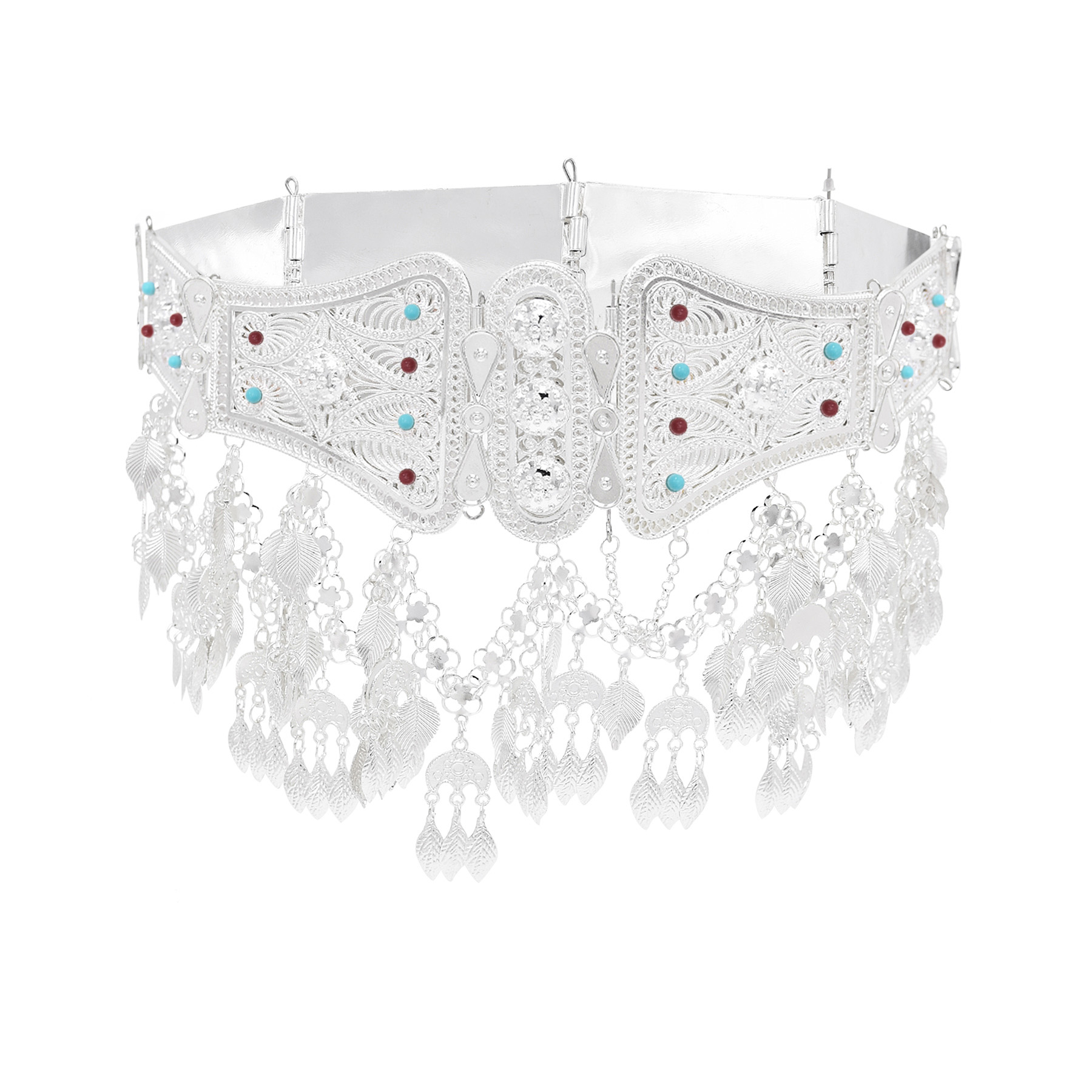 Gümüş kaplama fas kaftan kemer - Body Jewelry Indian incelemesi ve fiyatı