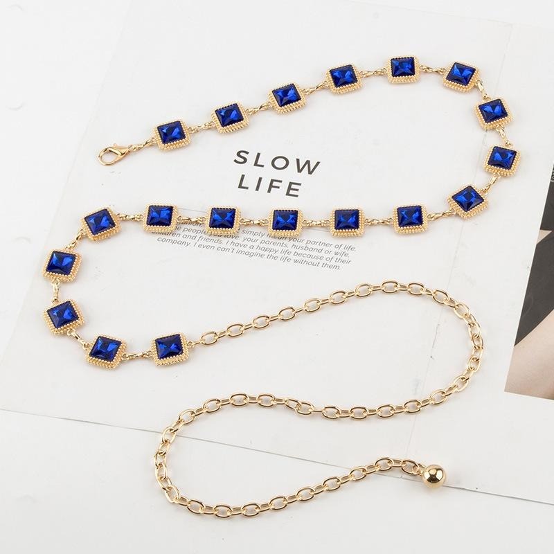 Retro Mavi Yeşil Sarı Elmas Me - Yellow Body Jewelry incelemesi ve fiyatı